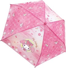 Sanrio My Melody Japanese Pattern Series Folding Umbrella, Manual Opening, 100-1
