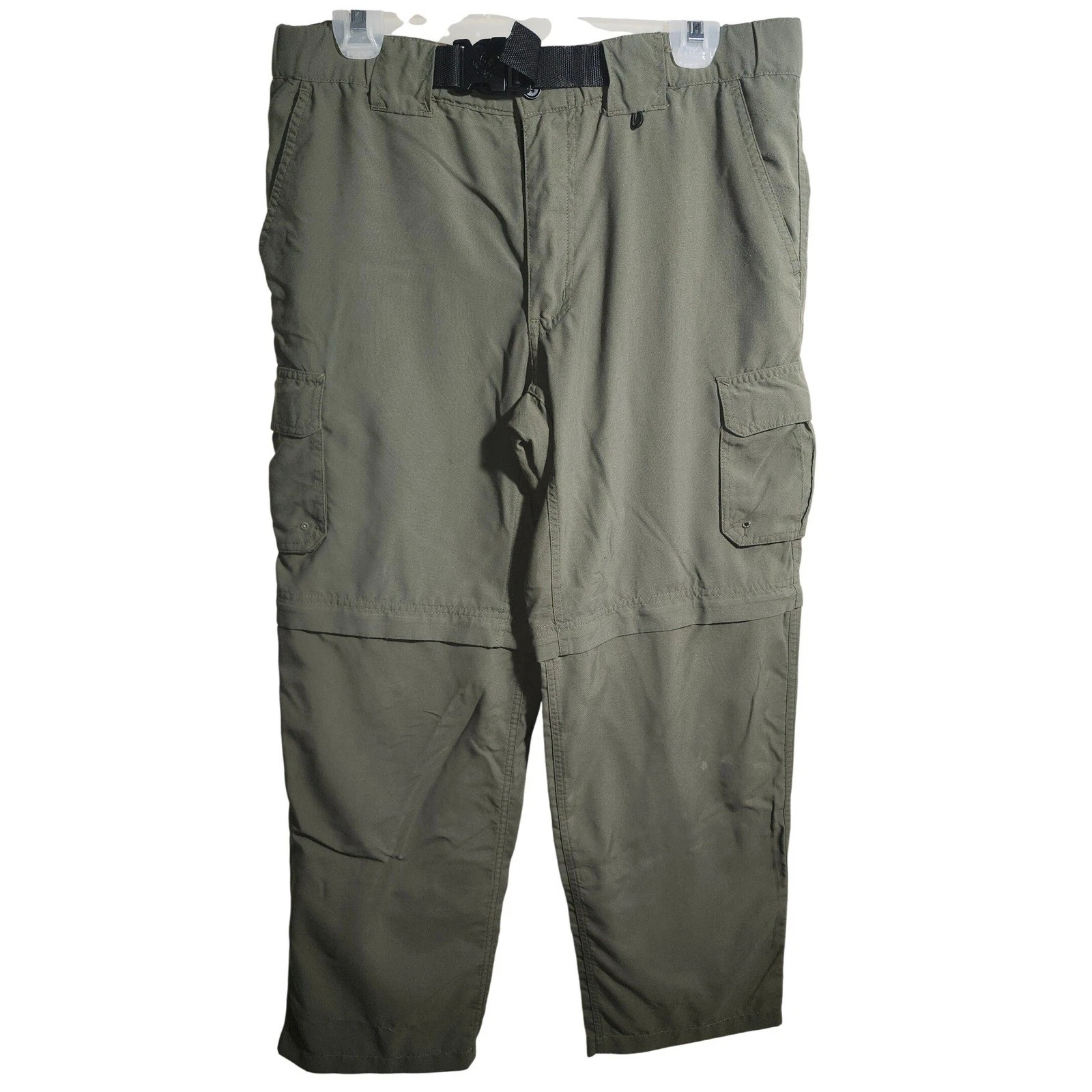 Boy Scouts of America Switchback Convertible Pants Green Supplex Nylon Sm FLAW