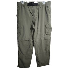 Boy Scouts of America Switchback Convertible Pants Green Supplex Nylon Sm FLAW