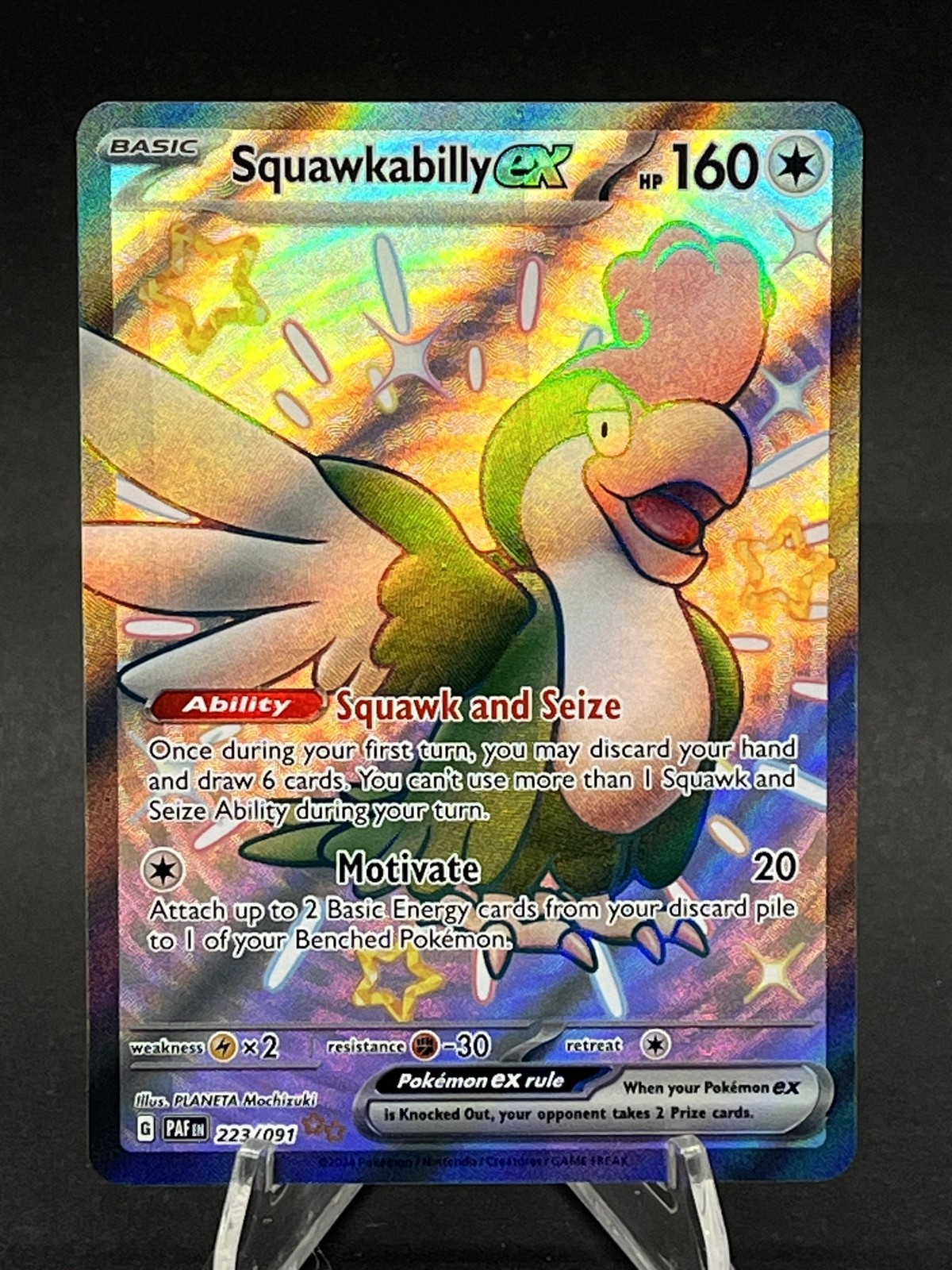 Squawkabilly ex #223/091 SV: Paldean Fates Near Mint or Better 250001