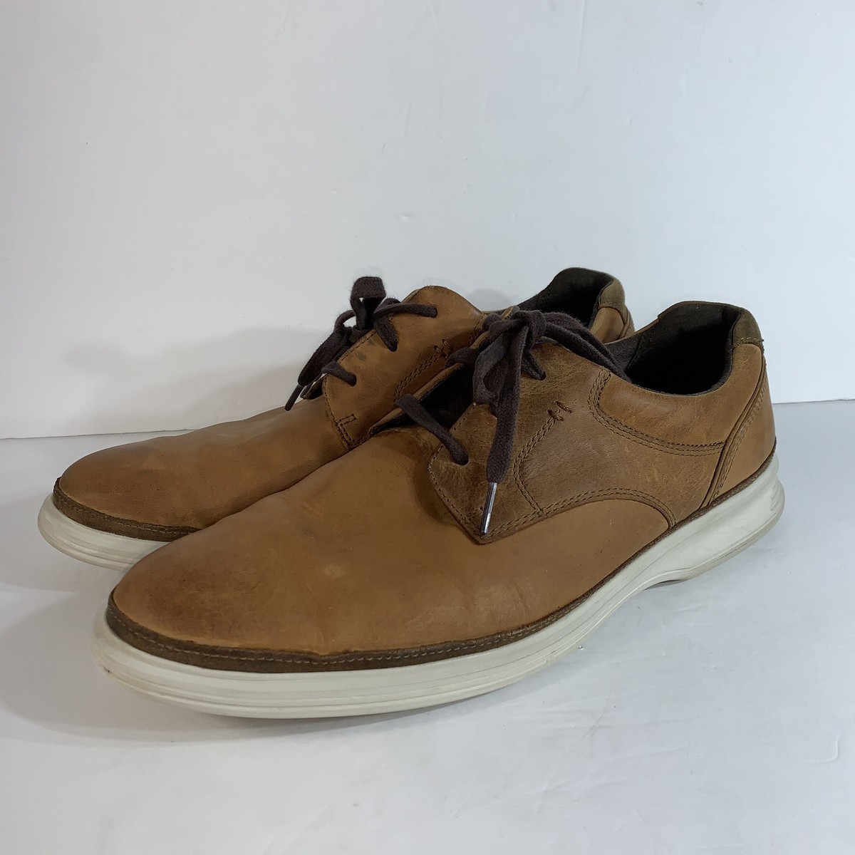 Rockport Men's DresSports 2 Go Plain Toe Shoe, new caramel, 7 Rockport Men's Garett Cognac Leather Plain Toe Oxfords CH4295 | eBay