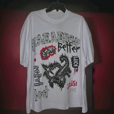Size Large- Paradise Lost T-shirt - White Short Sleeve Shirt