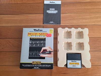 Vectrex Melody Master Complete 1982 Light Pen Video Game