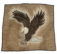 Vtg. Biederlack Eagle Throw Blanket Reversible 46in x 50in - Made In USA