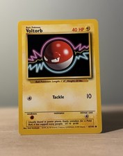 1995 voltorb pokemon card value 1995 Voltorb "Monster Ball" Base Set Pokemon Card