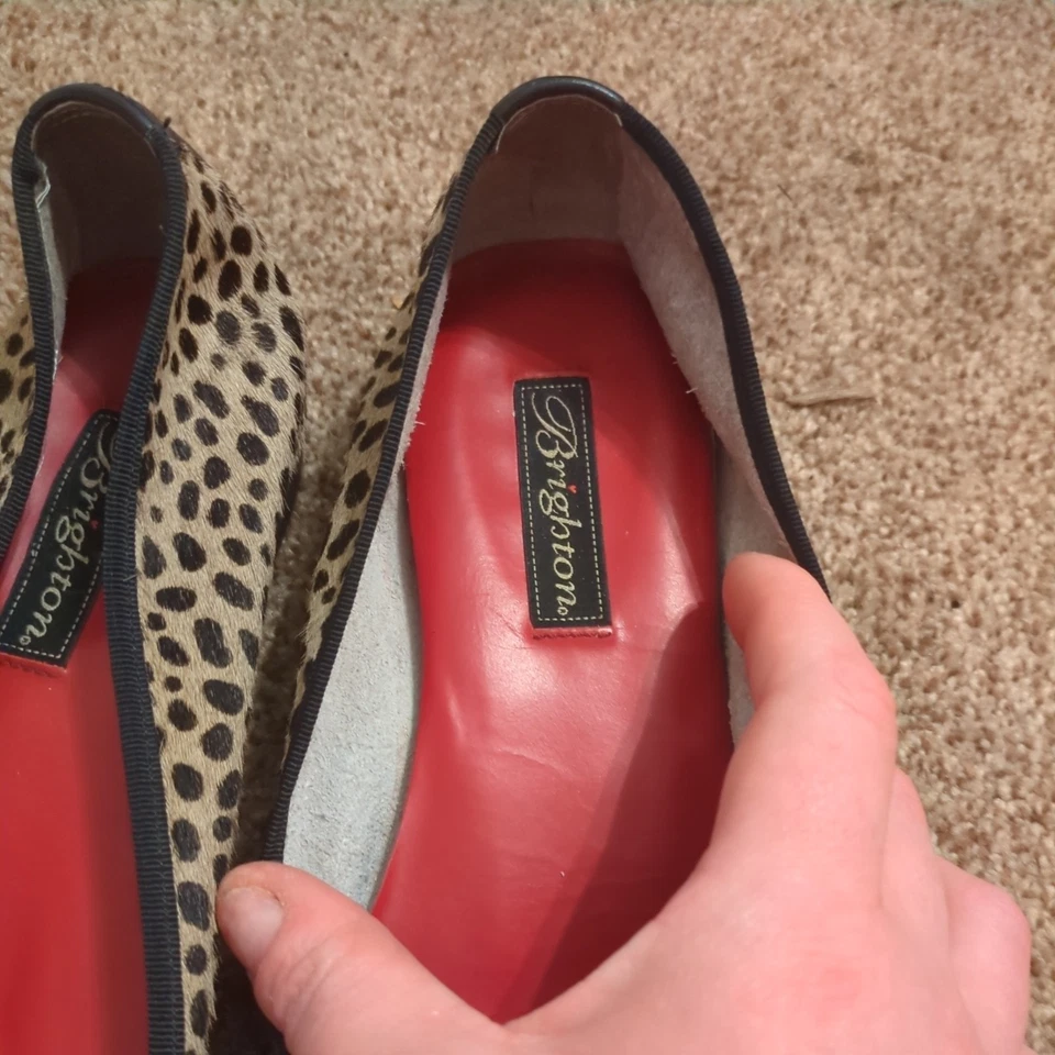 Planos de ballet de pelo de pony con estampado de leopardo para bebé Brighton talla 10M Foto 2 de 4