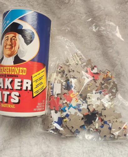 1995 QUAKER OATS PROMOTIONAL SEALED PUZZLE IN CANISTER LIMITED EDITION RARE
