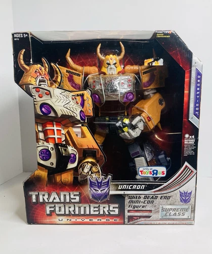 Transformers UNICRON with BOX with MINICON Dead End.  Supreme Class MISB 2008