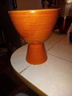 McCoy Pottery 1960s Vintage Harmony Planter Vase USA Orange