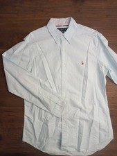 Ralph Lauren Oxford Hemd – Slim Fit – Gr. M – mint – Multi-Color Pony - top!