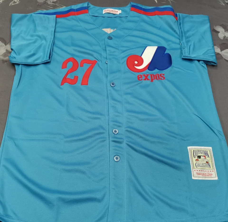 Vladimir Guerrero #27 Throwback Powder Blue Sewn Stitched Jersey. - Image 2 of 4