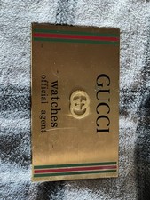 Gucci Watches Official Agent Gold Tone Advert...