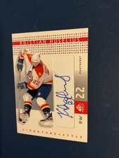 2003 SP Game Used Signature Style Kristian Huselius Autographed Card
