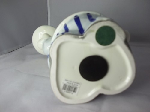 9" Waiter Dog w/ Serving Tray & Champagne or SodaBank Ceramic Hand Painted NEW - Picture 5 of 5