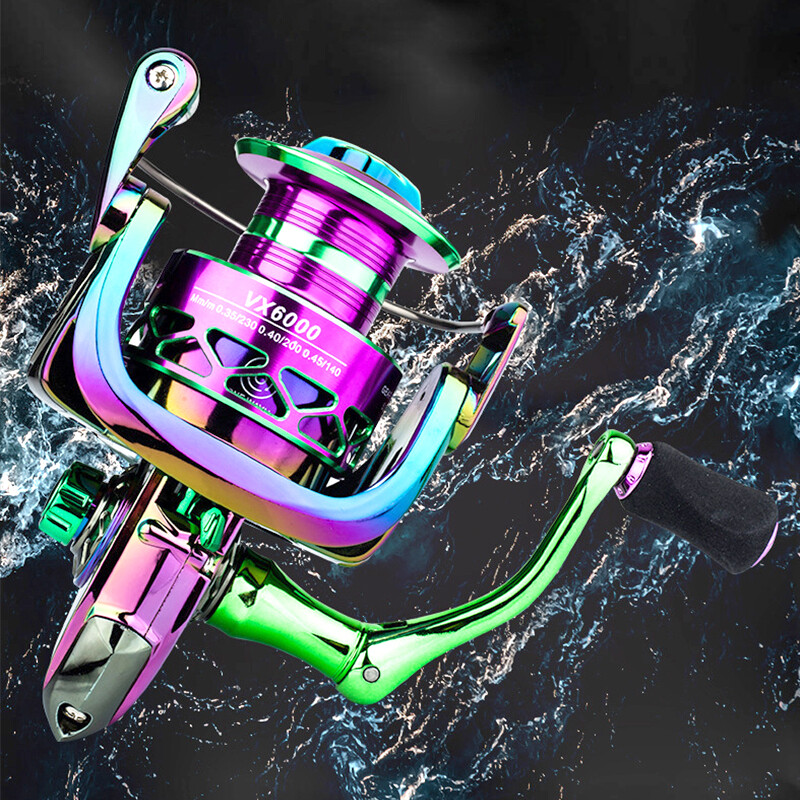 Colorful Fishing Reels Model 1000-7000 Spinning Reel 5.2:1 Gear Ratio 