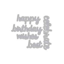 Hero Arts "CELEBRATE WORDS" Birthday Steel Fancy Dies DF033