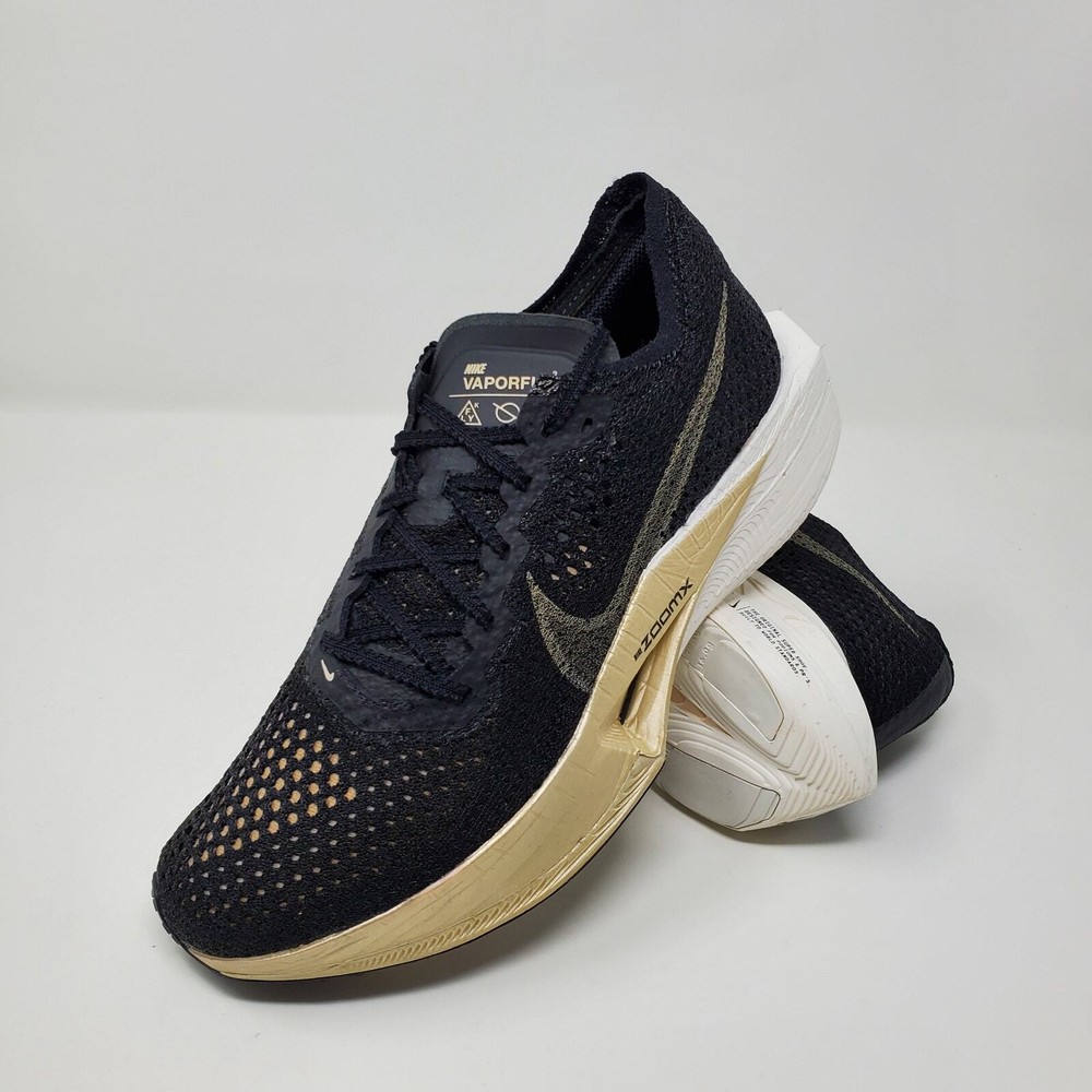Nike ZoomX VaporFly Next% 3 Black Gold Women's Running Shoes Size 8.5 DV4130-002