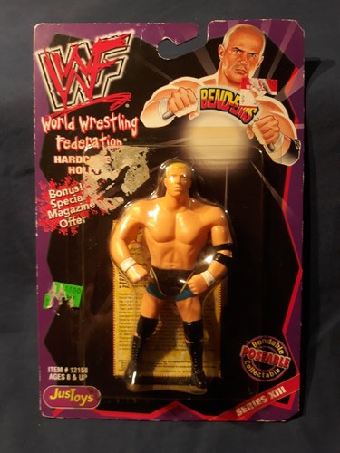 Vintage 2000 WWF Bend-Ems Hardcore Holly Figure Ju...