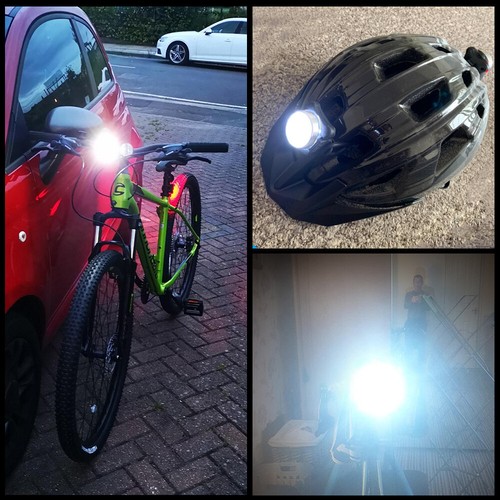 USB Rechargeable LED Waterproof Bike Bicycle Headlight Front and Back Lights UK - Picture 6 of 12