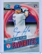 2021 Bowman Chrome Sam Huff Rookie of the Year Auto #'d 012/150