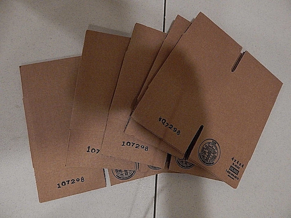 ULINE 4x4x4 Corrugated Cardboard Shipping Packing Boxes (25 pack ) - Image 2 of 2
