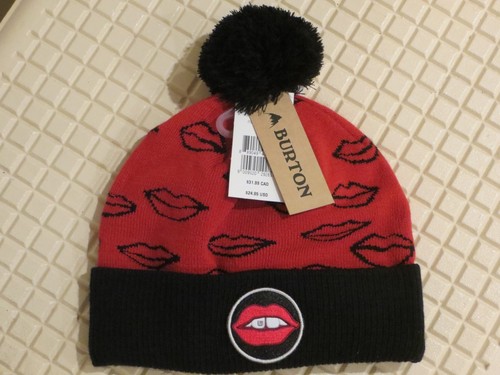 Burton Marcy Lips Beanie Red Black One 