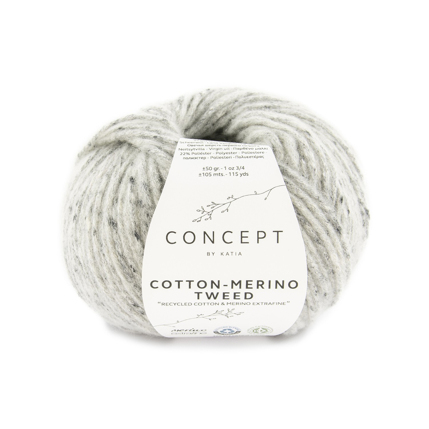 Cotton-Merino Tweed - Concept by Katia - Color 506 - 50 g / approx. 105 m Wool