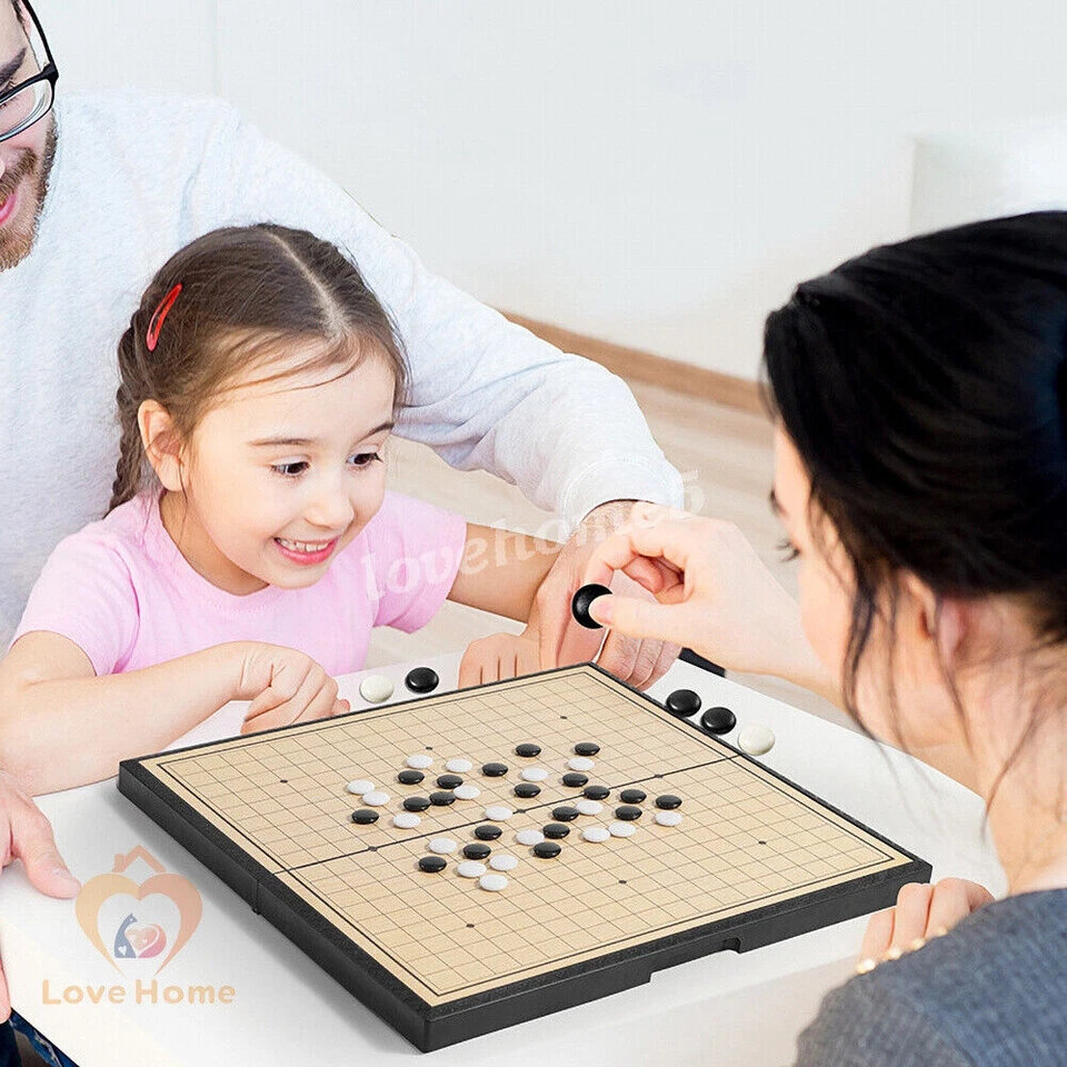 Magnetic Go-Game Set Travel Foldable Board Game Weiqi for Beginner Kids Adults - Image 2 of 4
