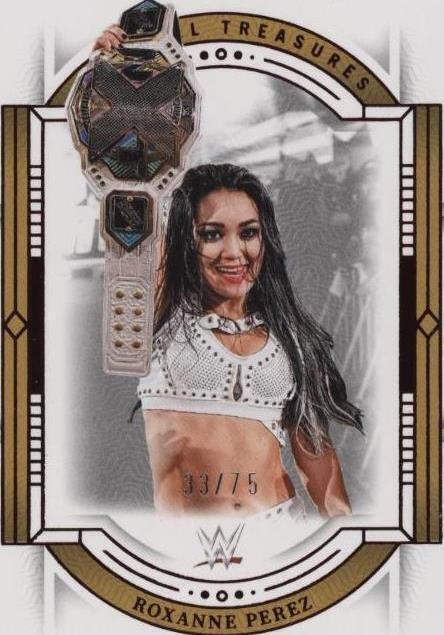 2024 Panini National Treasures WWE - Roxanne Perez #36 Red /75 for