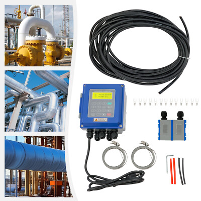 Ultrasonic Flow Meter TUF-2000B TM-1 DN50~700m Fixed Clamp on Flowmeter Tool