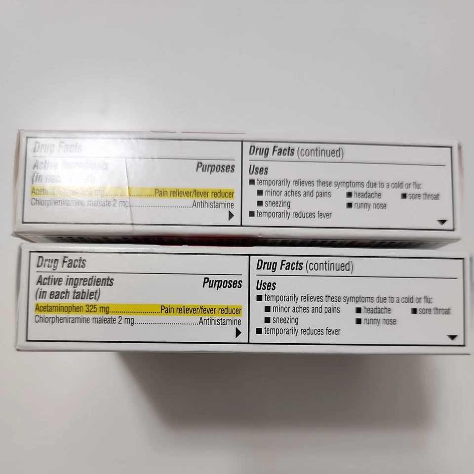 Bayer Coricidin HBP Cold + Flu Relief 20 Tablets x2 Exp 2026+ - Image 2 of 4