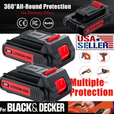 2/1Pack For Black & Decker 20V Lithium MAX Battery 20Volt Li-Ion LBXR20 LBXR2020