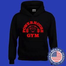 Powerhouse Gym Hoodie Tee Crewneck Sportywear Unisex S-3XL