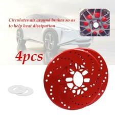 4X Car 2.9"Install Hole Wheel Brake Disc Cover Decorative Rotor Cross Drilled