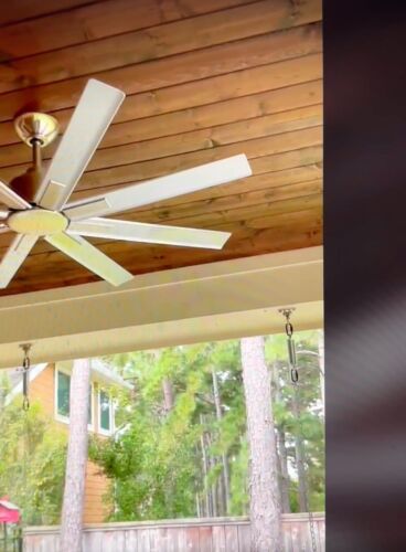 Minka Aire Xtreme H2O 52" Indoor/Outdoor Ceiling Fan, Brushed Nickel Retail $479 - Picture 2 of 5
