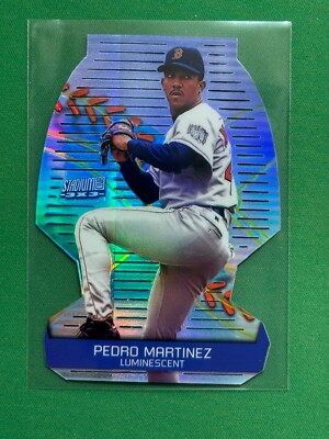 2000 Topps Stadium Club 3 X 3 Luminescent Parallel Die-Cut #1B Pedro Martinez