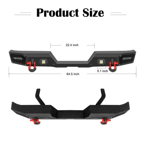 Aaiwa For 1989-1995 Toyota Pickup Steel Front/Rear Bumper W/Winch Plate & Lights - Picture 10 of 16