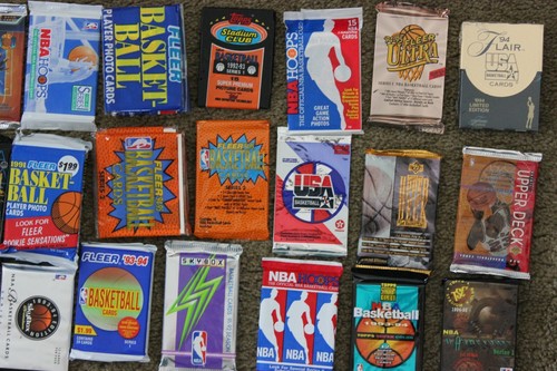 LIQUIDAZIONE CARTA BASKET - 55 CARTE BASKET VINTAGE IN CONFEZIONI NON APERTE - Foto 3 di 7
