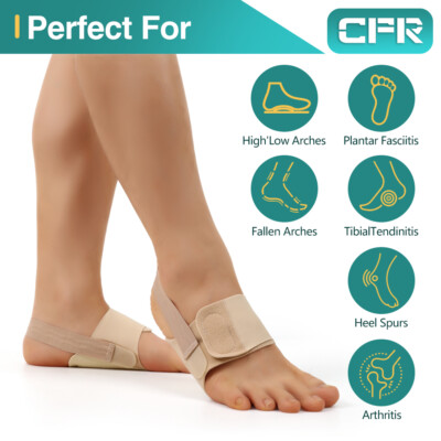 Pair Foot Arch Support Flat Feet Fallen Arch Plantar Fasciitis