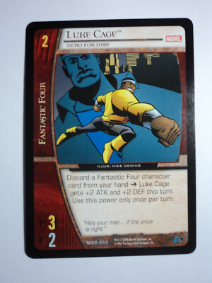 2004 MARVEL VS SYSTEM - UNLIMITED EDITION - UNCOMMON CARD - MOR-053 LUKE CAGE