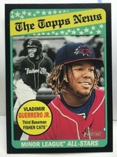 Vladimir Guerrero Jr. 2018 Topps Heritage Minors #181 - BLACK Border #'d 48/50