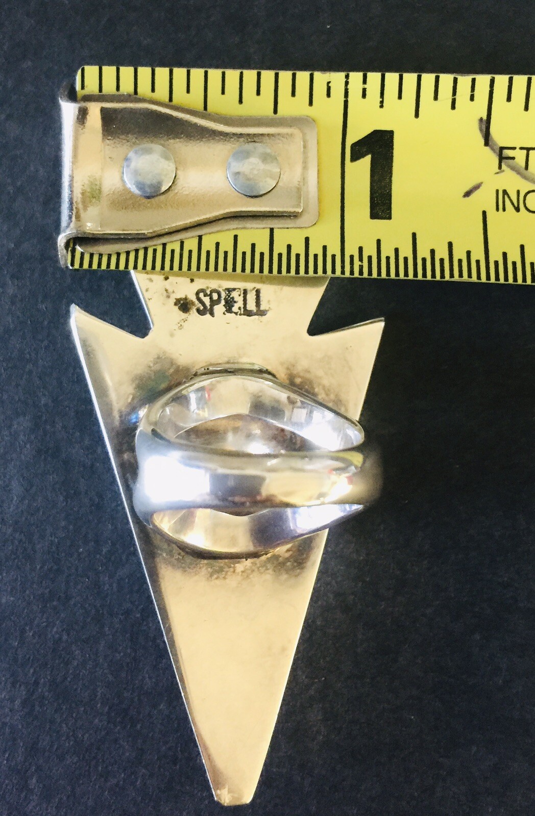 SPELL Dramatic Vintage Silver Ring Turquoise and … - image 9