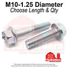 M10-1.25 Class 10.9 Jis Hex Flange Screws Bolts Zinc Clear (Pick Length & Qty)