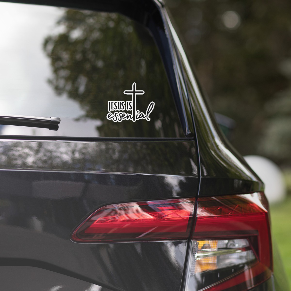 Jesus is Essential Large Car Bubble-free sticker Confirmation Gift
