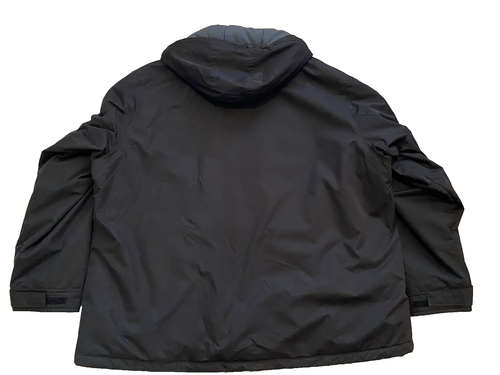 Swiss Tech Jacket Mens Size 2XL 50-52 Rich Black Ski Parka Hooded Winter Coat - Picture 2 of 17