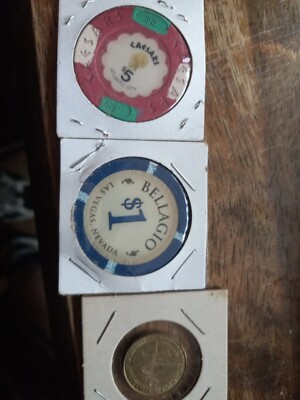 Harrars Casino Coin 10c Alantic City3 Coins 