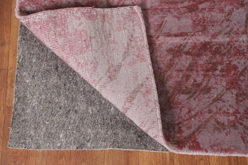 Pink Living Room Area Rug 8x12 ft.Al-Over Abstract Oriental Handmade Wool Carpet - Picture 6 of 12