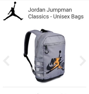 grey jordan backpack