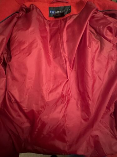 IB Diffusion Double Breasted Pea Coat Womens M Medium Red Vintage Jacket - Picture 4 of 5