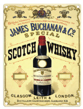20cm metal James Buchanan special scotch whisky, hanging sign